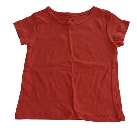 Lot of 2 One Step Up T-Shirts Pink Graphic and Solid Salmon Girls Size 4T - Picture 6 of 8